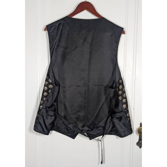 Louisiana State Tigers NCAA LSU Men's 100% SILK Varsity Vest Size XL Button - Picture 2 of 5